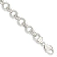 Link Bracelet in Sterling Silver, 10mm, 7.2 Inch - Sophia Jewelers