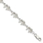 Elephant Themed Bracelet in Sterling Silver, 9mm, 7 Inch - Sophia Jewelers