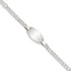 Sterling Silver Childrens 5in Plus 1in Ext ID Bracelet