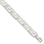Greek Key Link Bracelet in Sterling Silver, 10mm, 7.5 Inch - Sophia Jewelers