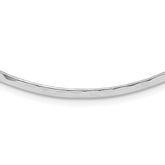 Sterling Silver 3.5mm Hammered Neck Collar