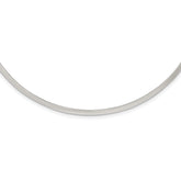 Sterling Silver Polished 3mm Neck Collar
