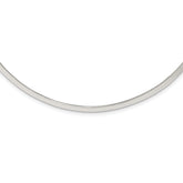 Sterling Silver Polished 4mm Neck Collar