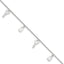 Sterling Silver Lock and Key Plus Extender - Total Anklet