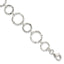 Hammered Fancy Link Bracelet in Sterling Silver, 14mm, 7.5 Inch - Sophia Jewelers