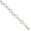 Heart Fancy Bracelet in Sterling Silver, 9mm, 7.5 Inch - Sophia Jewelers