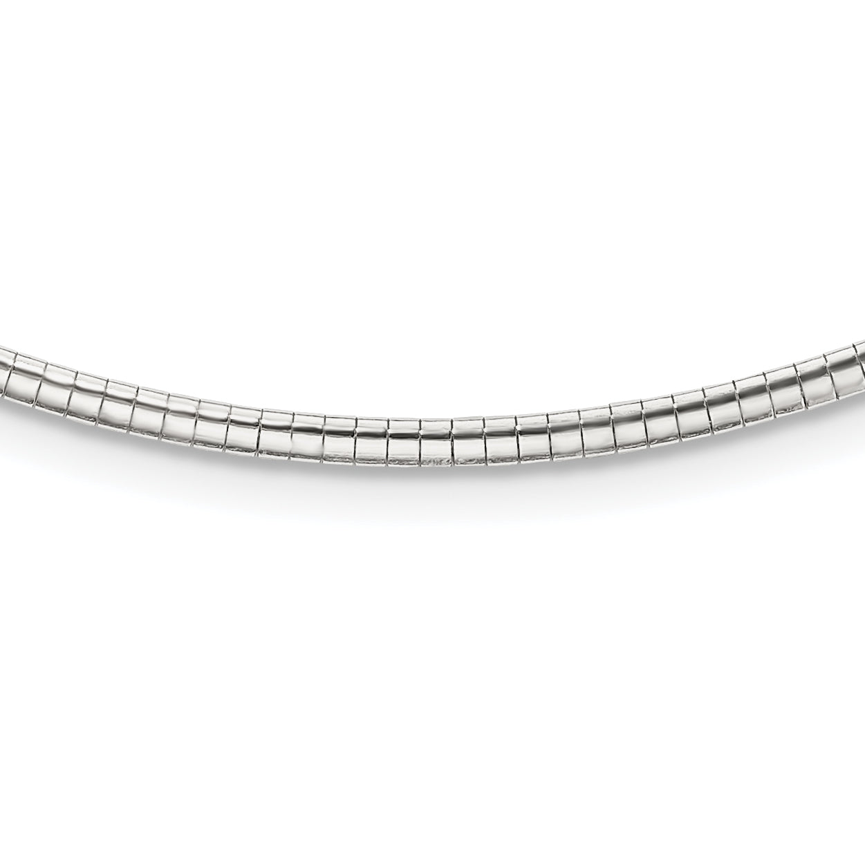 Sterling Silver 2mm With 2 in Ext Cubetto Chain