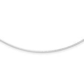 Sterling Silver 1.35mm With 2in extender Neckwire Chain