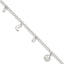 Sun, Moon & Star Anklet in Sterling Silver - Sophia Jewelers
