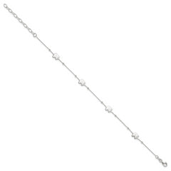 Sterling Silver Elephant 10 inch Plus 2 inch Extender - Total 12 inch Anklet