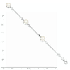 Sterling Silver FW Cultured Pearl Bracelet