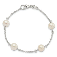 Sterling Silver FW Cultured Pearl Bracelet
