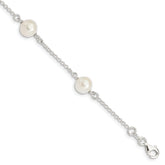 Sterling Silver FW Cultured Pearl Bracelet