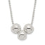 Sterling Silver Polished 3 Bead Necklace