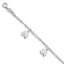 Elephants Bracelet in Sterling Silver, 10mm with Extender, 5 Inch - Sophia Jewelers