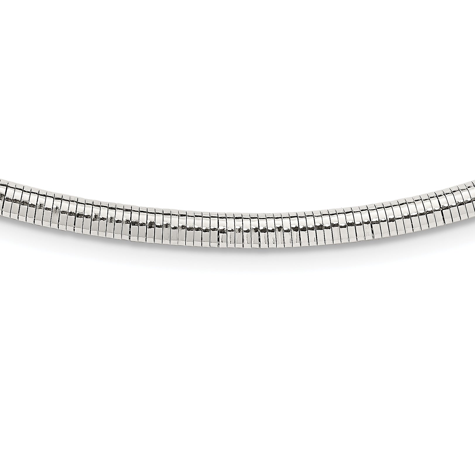 Sterling Silver Round 3.75mm Neckwire Necklace