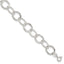 Fancy Link Bracelet in Sterling Silver, 9mm Textured, 7.5 Inch - Sophia Jewelers