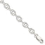 Fancy Link Bracelet in Sterling Silver, 7mm Textured, 7.5 Inch - Sophia Jewelers