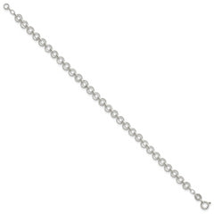 Sterling Silver 5mm Fancy Link Bracelet