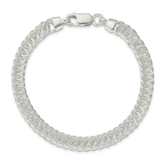 Sterling Silver Polished Fancy Link Bracelet