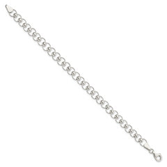 Sterling Silver Polished Beaded Bracelet