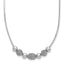 Sterling Silver Rhodium-plated Polished Filigree Bead Necklace
