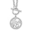 Sterling Silver Rhodium-plated Polished CZ MOM 18 inch Necklace