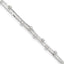 Sterling Silver Beaded 2-strand 10 inch Plus 1 inch Extender - Total 11 inch Anklet