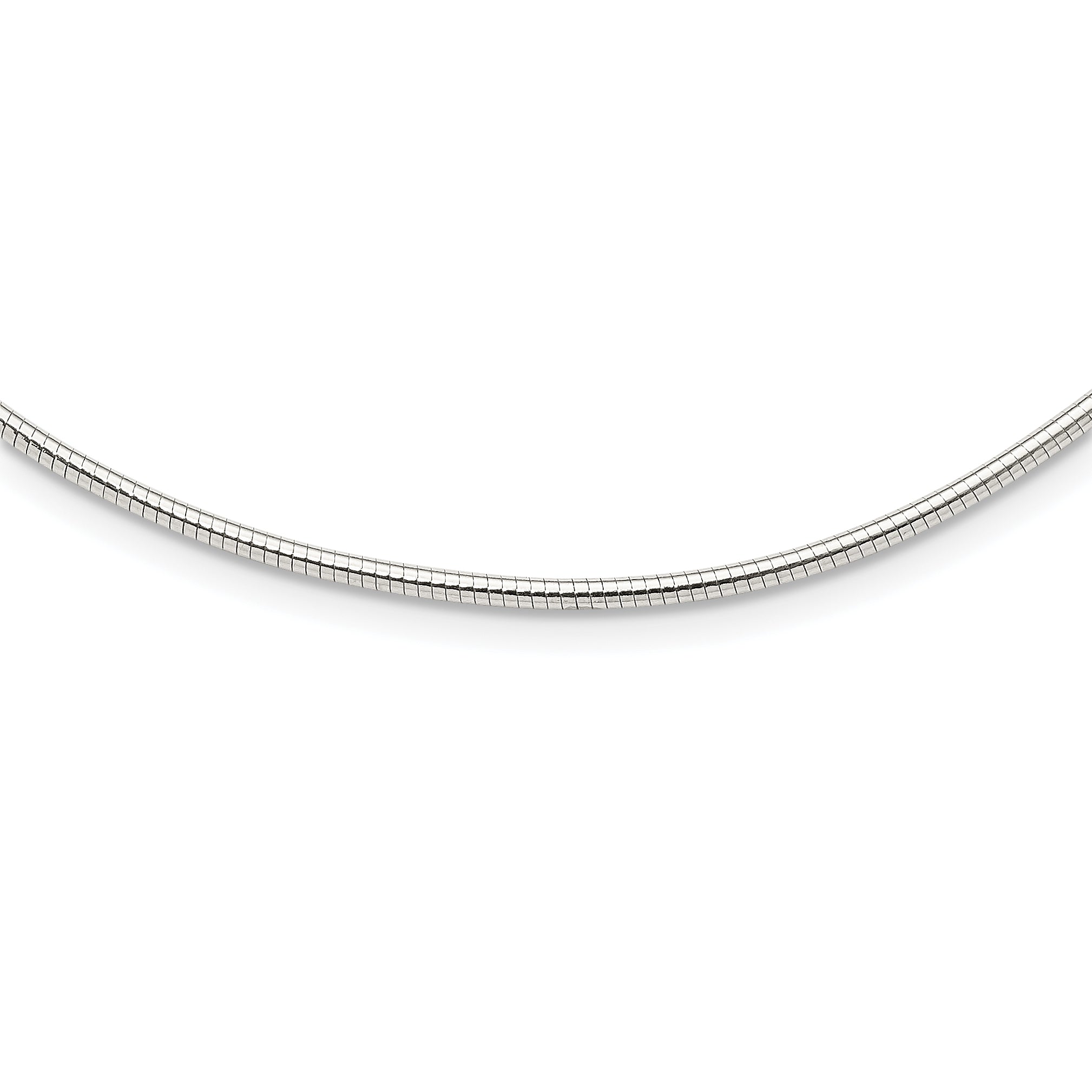 Sterling Silver Round 2mm With 2in. Ext Neckwire Chain