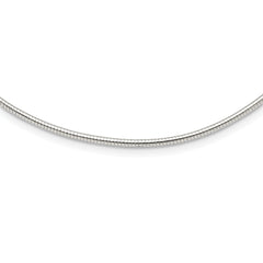 Sterling Silver Round 2mm With 2in. Ext Neckwire Chain