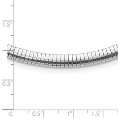 Sterling Silver Rhodium-plated 5.2mm With 2in. Ext Cubetto Chain