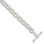 Double Toggle Charm Link Bracelet in Sterling Silver, 6.75mm, 7.5 Inch - Sophia Jewelers