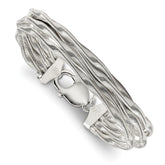 Sterling Silver Twisted Mesh 5-Strand Bracelet