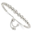 Graduated Bead Chain in Sterling Silver, 0.9mm Adjustable, 8.5 Inch - Sophia Jewelers