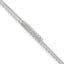 Sterling Silver Beaded 2-Strand 9 inch Plus 1 inch Extender - Total 10 inch Anklet