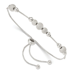 Sterling Silver Beaded Adjustable Bracelet