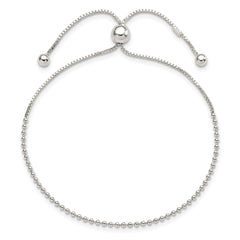 Sterling Silver Beaded Adjustable Bracelet