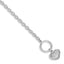 Heart Station Bracelet in Sterling Silver, 14.4mm, 7.5 Inch - Sophia Jewelers