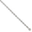Sterling Silver Rhodium-plated With 1 in ext. CZ Bracelet