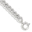 Curb Chain Bracelet in Sterling Silver, 10.7mm, 7.8 Inch - Sophia Jewelers