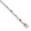 Top Citri Perid Garnet Bracelet in Sterling Silver, 5mm, 7.5 Inch - Sophia Jewelers