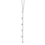 Sterling Silver Rhodium-plated CZ Dangle With 2in ext. Necklace