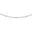 Sterling Silver Rhodium-Plated CZ with 3in ext. Choker - Sophia Jewelers