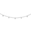 Cubic Zirconia Choker in Sterling Silver with Extender, 12.5 Inch - Sophia Jewelers