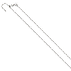 Sterling Silver Polished Adjustable Necklace