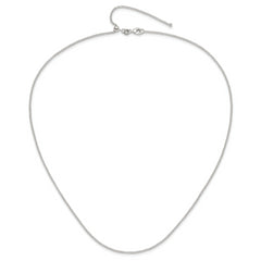 Sterling Silver Polished Adjustable Necklace