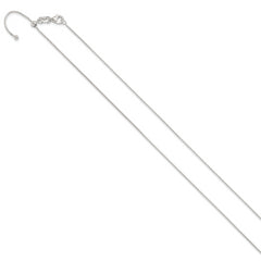 Sterling Silver Polished Adjustable Necklace