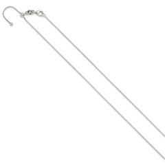 Sterling Silver Polished Adjustable Necklace