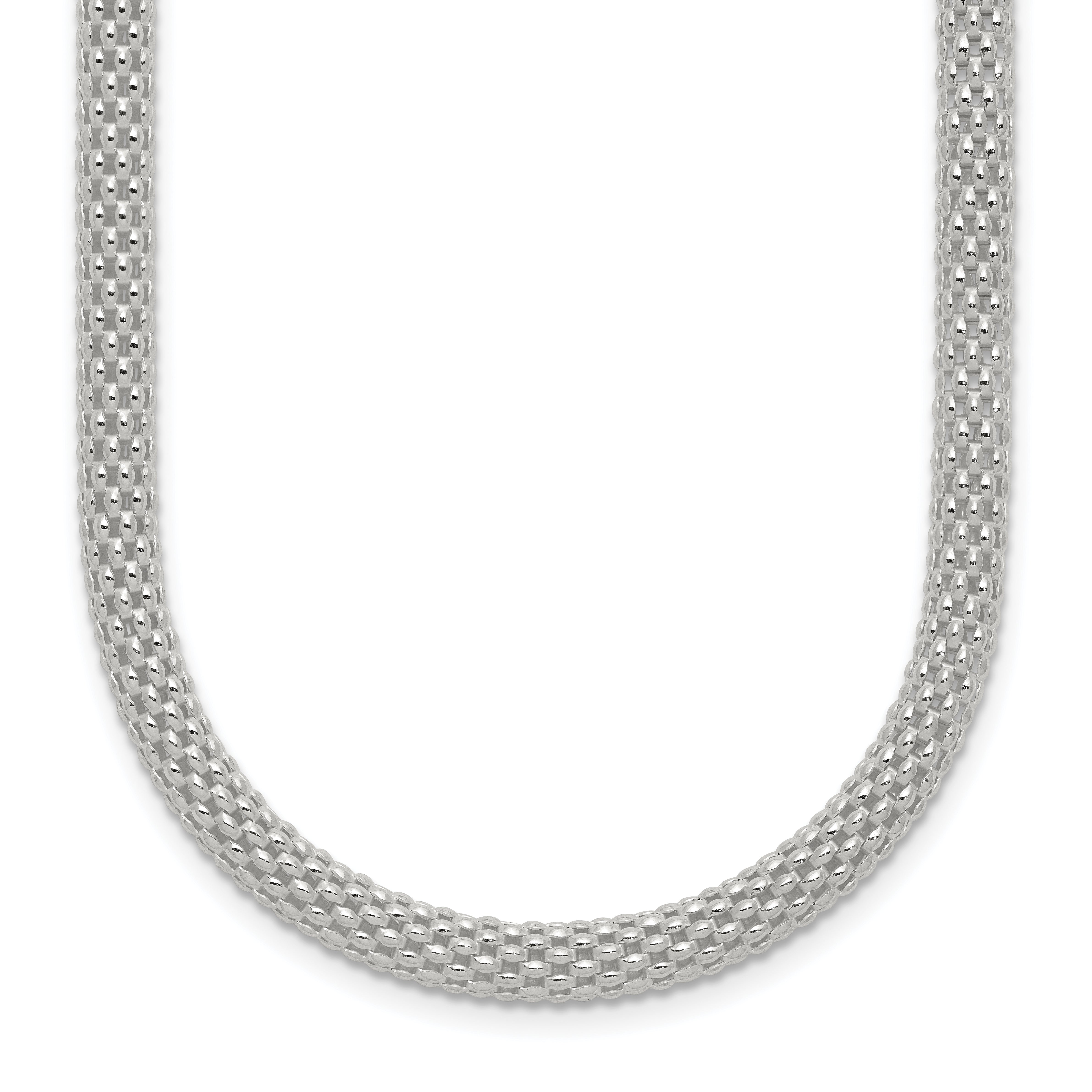 Sterling Silver 4.5mm Corona Chain Necklace