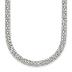 Sterling Silver 4.5mm Corona Chain Necklace